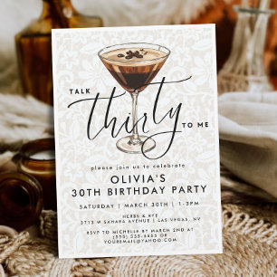 Chic Dirty Espresso Martini “Prata Trettio till Mi Inbjudningar