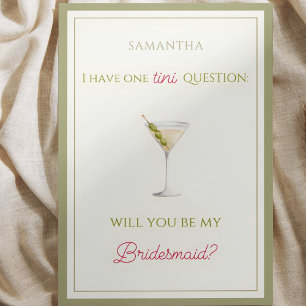 Chic Dirty Martini-ThLED Bridesmaid Frieri Kort