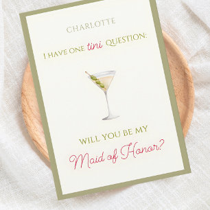 Chic Dirty Martini-ThLED Maid of honor Frieri Kort