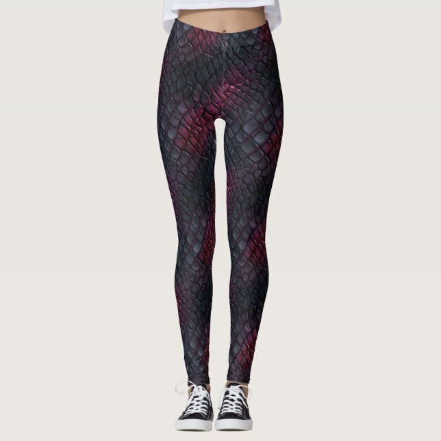 Chic Djurtryck Mormor Present  Atletisk Leggings (Framsida)