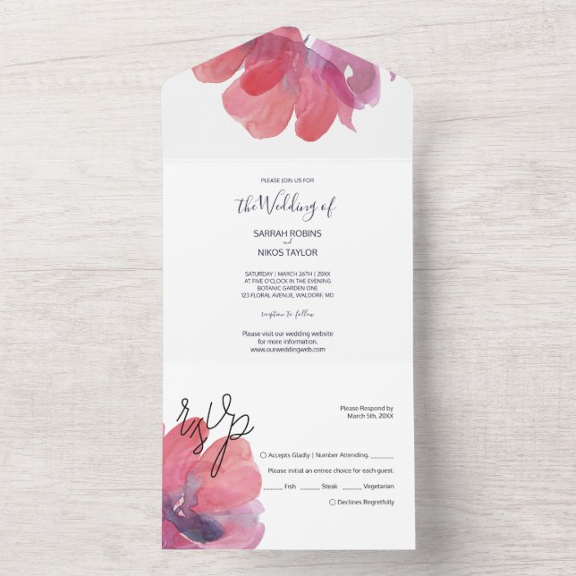 Chic Dppy Watercolor Hand-målat (Insida)