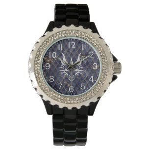 Chic Dragon Head & Blue Dragon Scales Watch Armbandsur