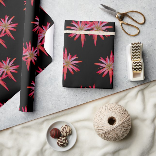Chic Dreams Botanical Motif Mönster Design Presentpapper (Hantverk)