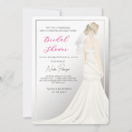 Chic Dressed for the Occasion Bridal Shower Party Inbjudningar