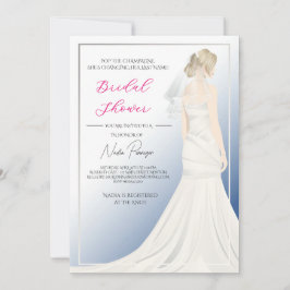 Chic Dressed for the Occasion Bridal Shower Party Inbjudningar