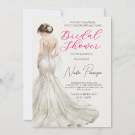 Chic Dressed for the Occasion Bridal Shower Party Inbjudningar