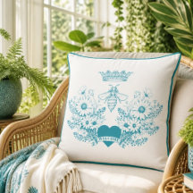 Chic drottningbi | Kronbi kastkudde