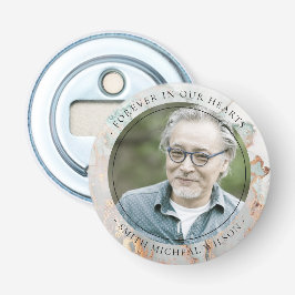 CHIC DUSKY GRÅTT GULD AGATE SYMPATI MEMORIAL FOTO FLASKÖPPNARE