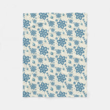 Chic Dusty Blue Jasmine & Botanisk Flygtäcke