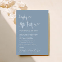 Chic Dusty Blue Wedding Reception