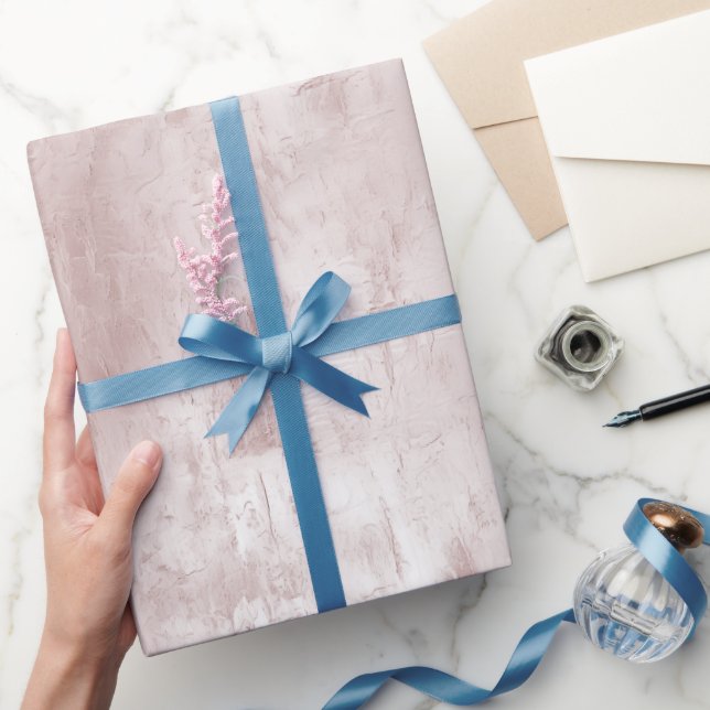 Chic Dusty Ro  Rosa Bröllop Presentpapper (Gifting)