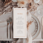 Chic Dusty Rosa Ditzy Blommigt Bröllop Menu Meny<br><div class="desc">Ett känsligt dammigt program för rosa färg skapar en chic romantisk känsla för denna vintage möter moderna bröllop-menyer. Framsidan har modern typografi i en knappad uppställning,  medan baksidan med diken blommigt blommar. Anpassa till din egen händelse och para med den samordnande sviten delar.</div>