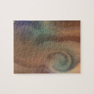 Chic Earthy Strata   Stenagat av naturkoppar Pussel