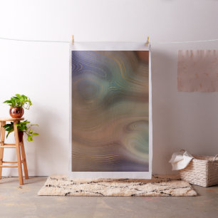 Chic Earthy Strata Stenagat av naturkoppar Tyg