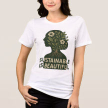 Chic Eco Tee - Sustainable Is Vacker Plant Kärlek