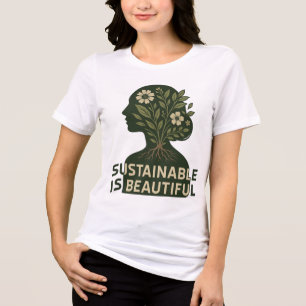 Chic Eco Tee - Sustainable Is Vacker Plant Kärlek