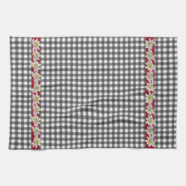 Chic Edelweiss Gingham Kitchen Towel Kökshandduk