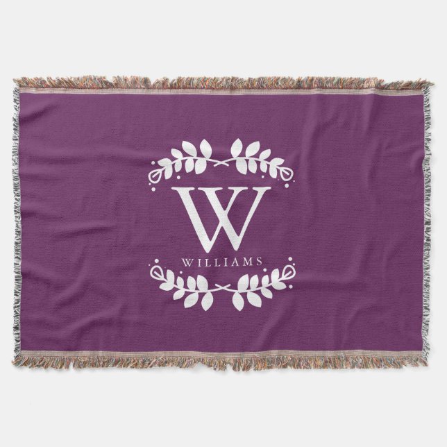 Chic Eggplant Lila Monogram Mysfilt (Framsidan)