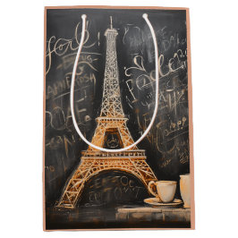Chic Eiffel Torn Cafe Coffee Chalkboard Paris