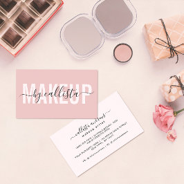 Chic Elegance: Modern makeup Artist Visitkort
