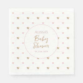 Chic Elegant Baby Shower Pappersservett