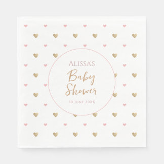 Chic Elegant Baby Shower Pappersservett