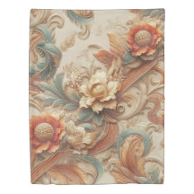 Chic,Elegant Creams & läderblomma struktur utseend