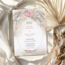 Chic elegant dammig ro pampas sage grönt bröllop