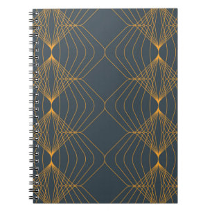 Chic, elegant, enkel geometrisk grafik mönster anteckningsbok