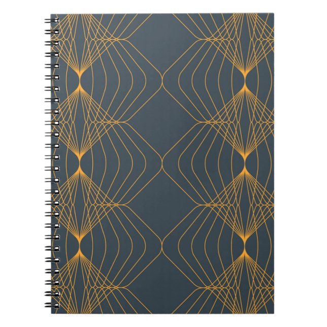 Chic, elegant, enkel geometrisk grafik mönster anteckningsbok (Framsidan)