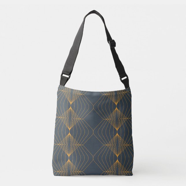 Chic, elegant, enkel geometrisk grafik mönster axelväska (Framsida)