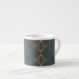 Chic, elegant, enkel geometrisk grafik mönster espressomugg