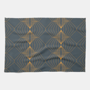 Chic, elegant, enkel geometrisk grafik mönster kökshandduk