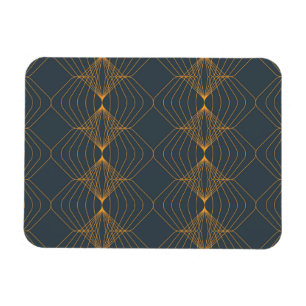 Chic, elegant, enkel geometrisk grafik mönster magnet