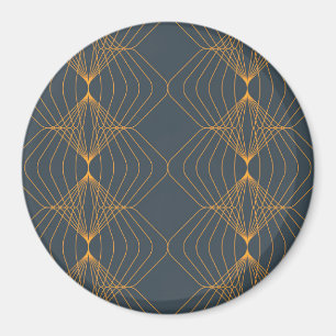 Chic, elegant, enkel geometrisk grafik mönster magnet