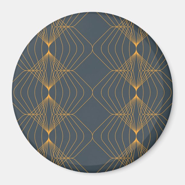 Chic, elegant, enkel geometrisk grafik mönster magnet (Framsidan)