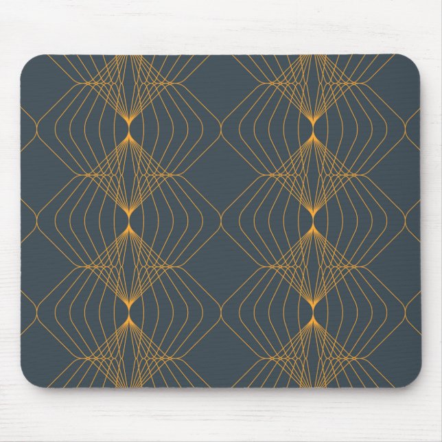 Chic, elegant, enkel geometrisk grafik mönster musmatta (Framsidan)