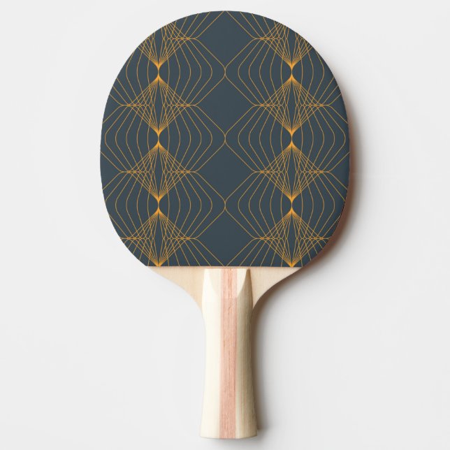 Chic, elegant, enkel geometrisk grafik mönster pingisracket (Framsidan)