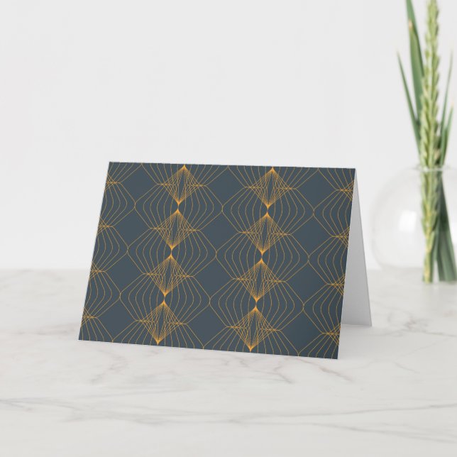 Chic, elegant, enkel geometrisk grafisk mönster kort (Framsida)