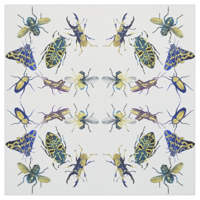 Chic Elegant Entomologi Insekt Älskare Tyg (Provkarta)