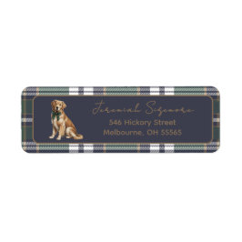Chic Elegant Fancy Dog theme return address label Returadress Etikett