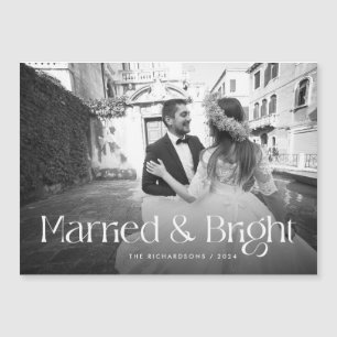 Chic Elegant - Magnetkort för julfoto