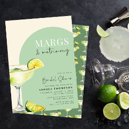 Chic Elegant Margs och matrisMöhippa Inbjudningar
