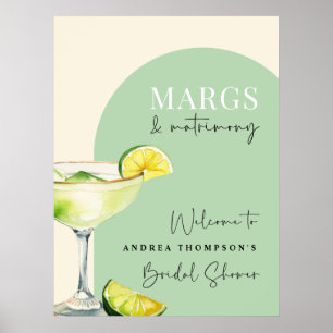 Chic Elegant Margs och matrisMöhippa Poster