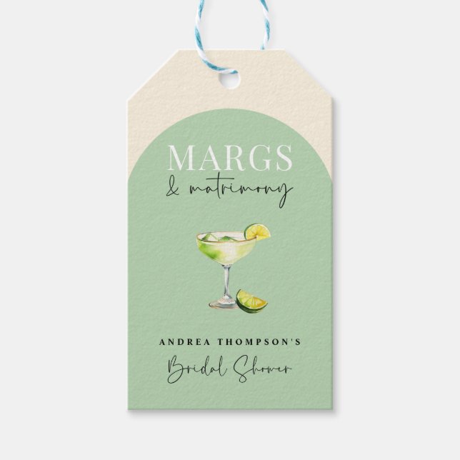 Chic Elegant Margs och matrisMöhippa Presentetikett (Framsidan)