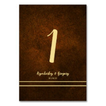 Chic Elegant Mörk Brown Texturerad Guld