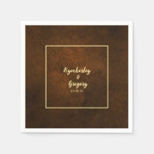 Chic Elegant Mörk Brun texturerad