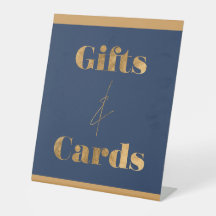 Chic Elegant Navy Guld Födelsedagspresenter och Ko