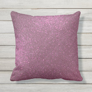 Chic Elegant Plum Lila Sparkly Glitter Kudde