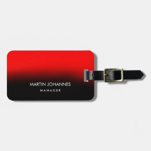 Chic Elegant Red Black med oformaterad Snyggt Bagagebricka